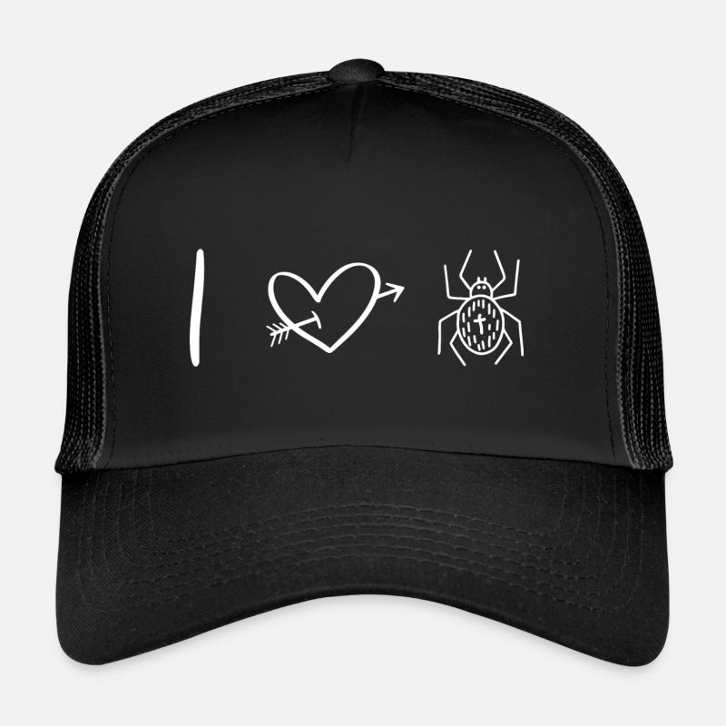 spider i love spiders arachnoid spider web Trucker Cap