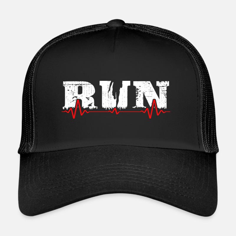 Marathon Läufer läuft Laufschuhe crosslauf RUN Trucker Cap