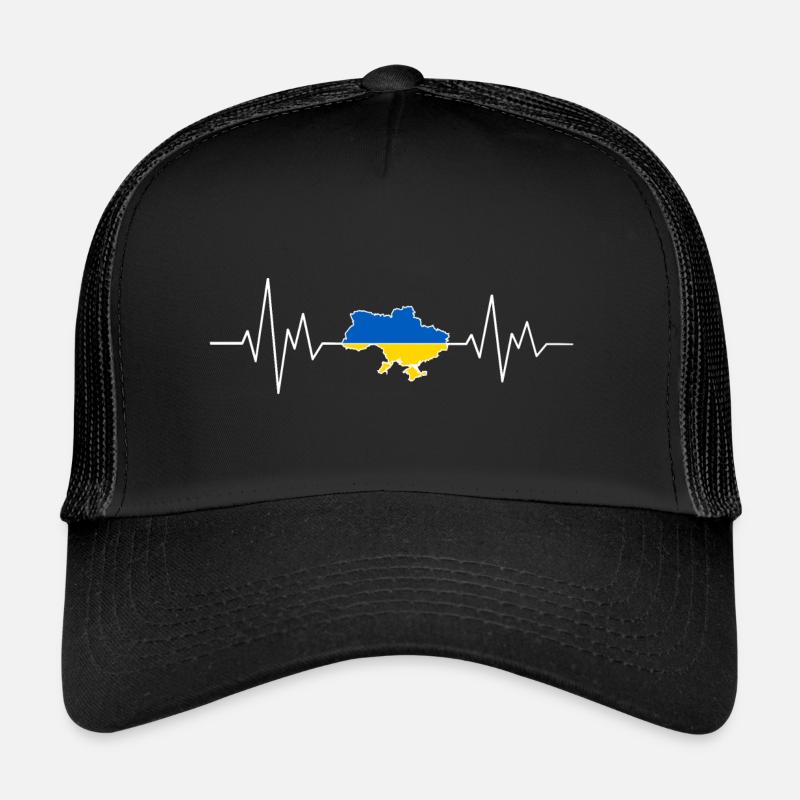 Ukraine Herzschlag Frieden Protest Liebe Ukraine Trucker Cap
