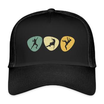 Climbing Climbers Climbing Hall Boulder Bouldering - Trucker Cap - black/black - Front