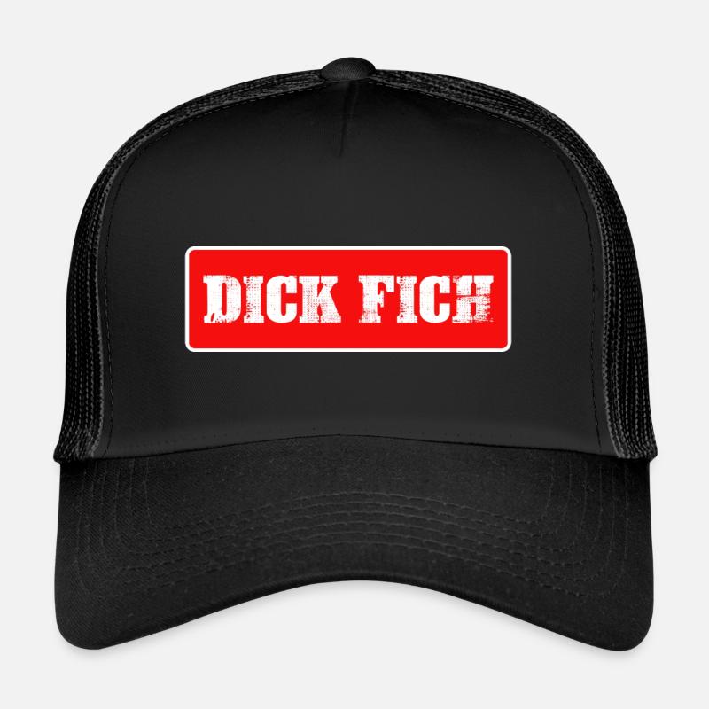 déclaration tourette « dick fich » anti-mème Casquette trucker 