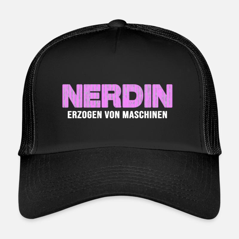 nerd coder server gamer nerdin online nerd-girl Trucker Cap