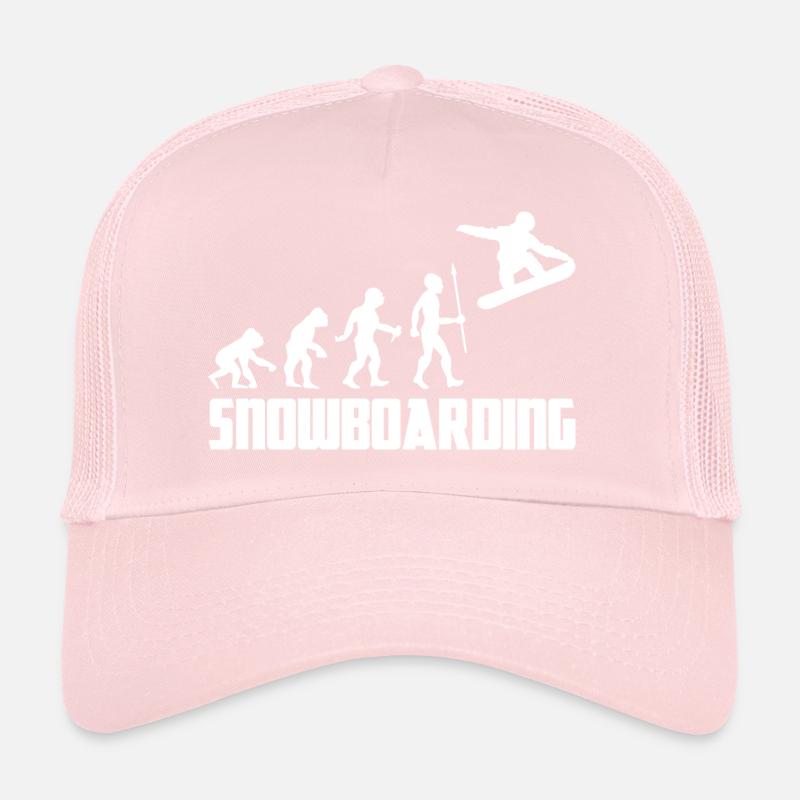 Snowboarder Snowboarder Winter Evolution Snow Casquette trucker 