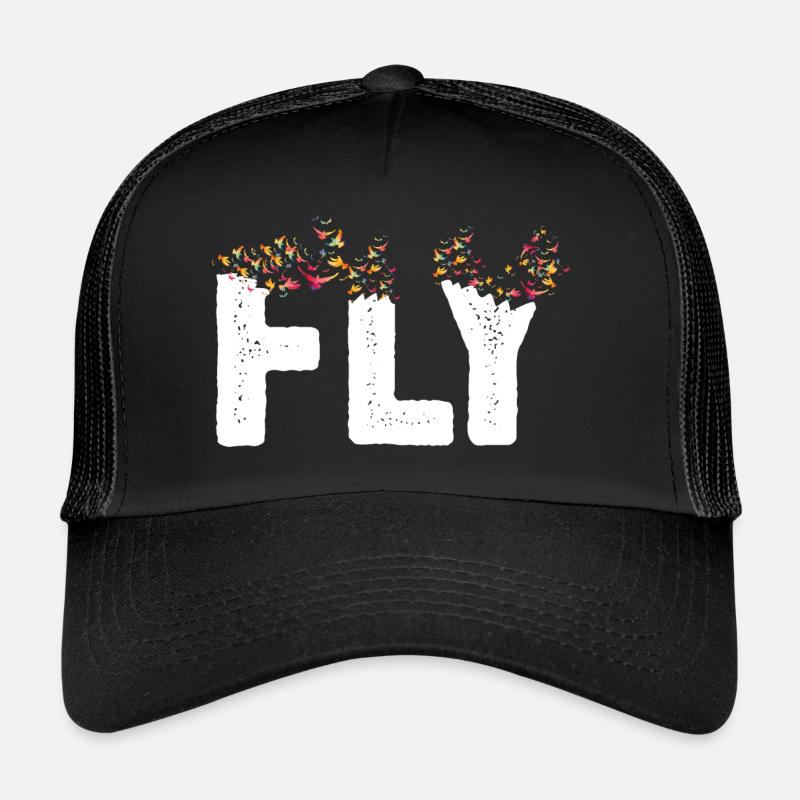 Fly - Trucker Cap - Schwarz/Schwarz