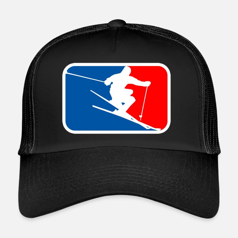 ski logo - Trucker Cap - Schwarz/Schwarz