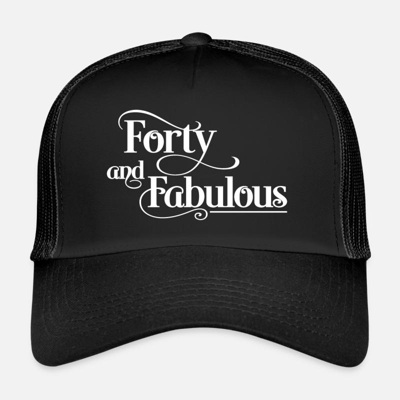 40th birthday - Trucker Cap - black/black