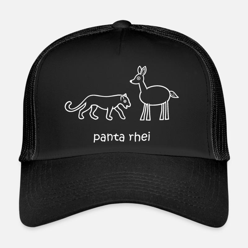 panta rhei, panther deer, everything flows, funny joke Trucker Cap