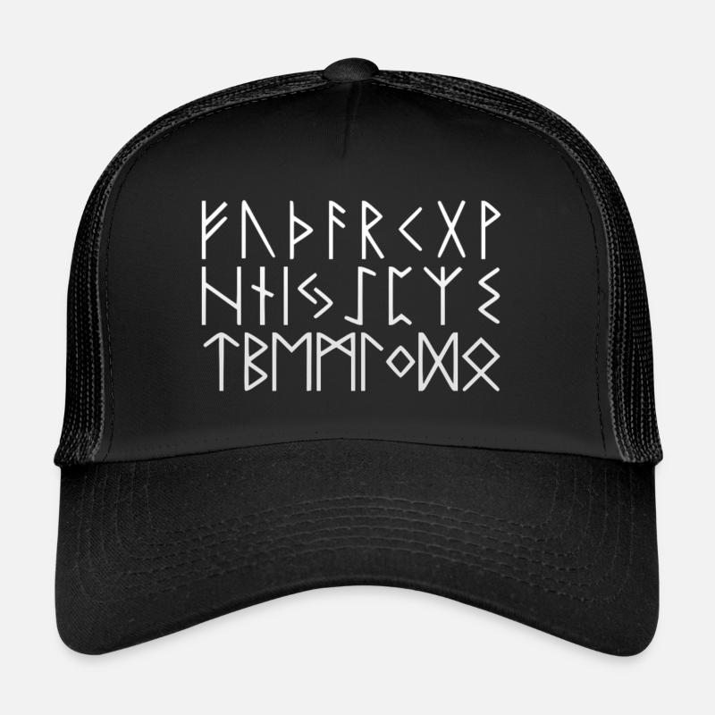 Runes FUTHARK - Vikings Casquette trucker 