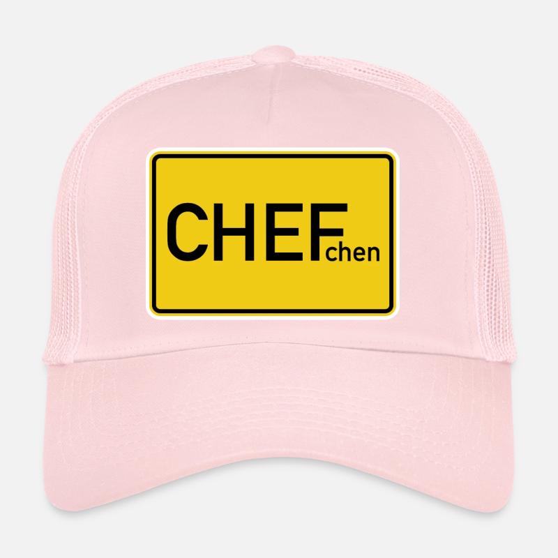 Bester Chef Ortsschild Chefchen Trucker Cap