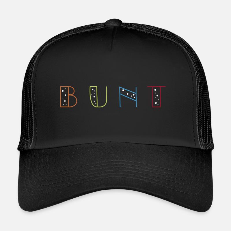 Bunt - Trucker Cap - Schwarz/Schwarz