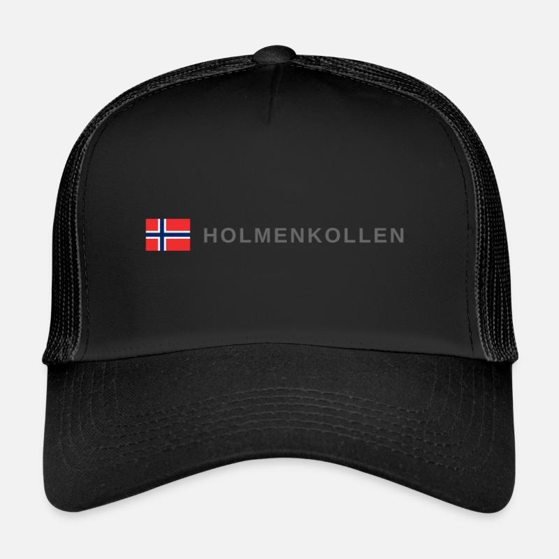 Holmenkollen Norway - Trucker Cap - black/black