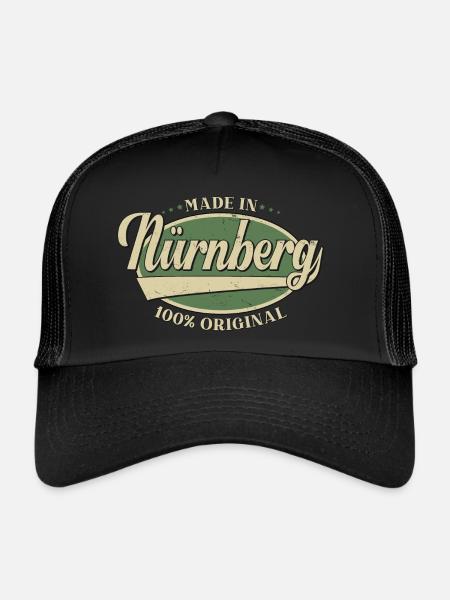 Nürnberg Nürnberger - Trucker Cap - Schwarz/Schwarz