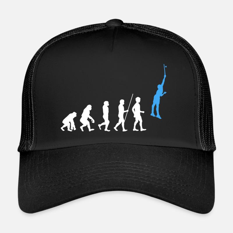 Joueur de tennis Evolution Raquette de tennis Cadeau Casquette trucker 