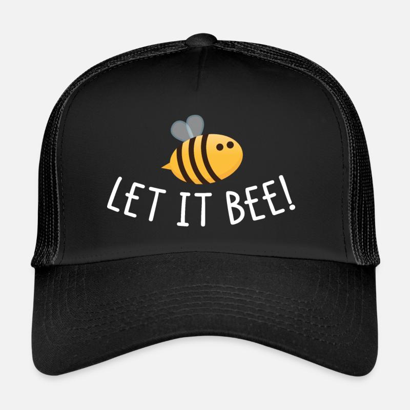 Let it bee - Trucker Cap - Schwarz/Schwarz