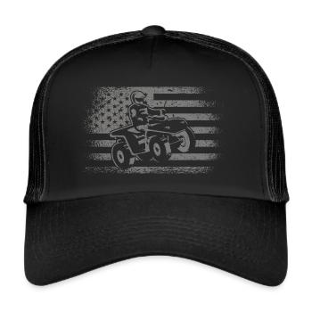 Pilote ATV USA Design Quad Quad Quad Bike Quad Bike - Casquette trucker  - noir/noir - Devant