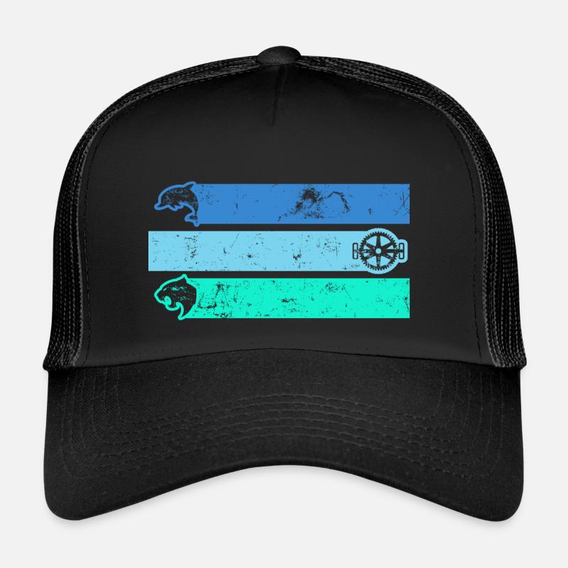 Triathlète de triathlon TRI « natation-vélo-course » Casquette trucker 
