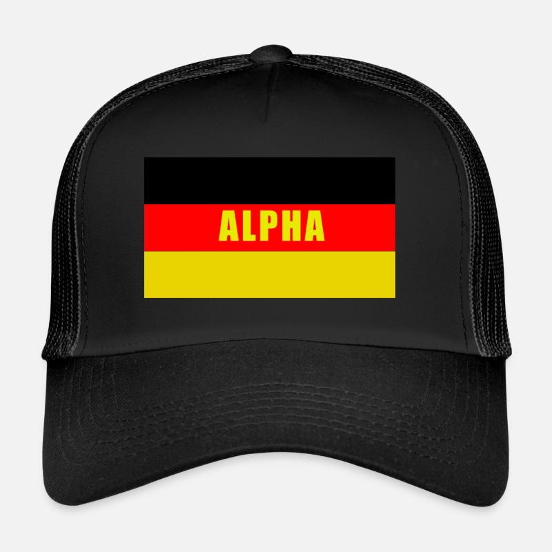 Alpha Germany yellow Trucker Cap