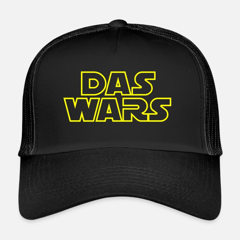 das wars transparent - Trucker Cap - Schwarz/Schwarz