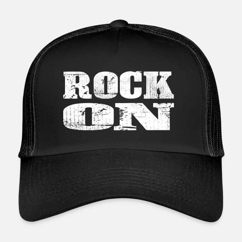ROCK ON - Casquette trucker  - noir/noir
