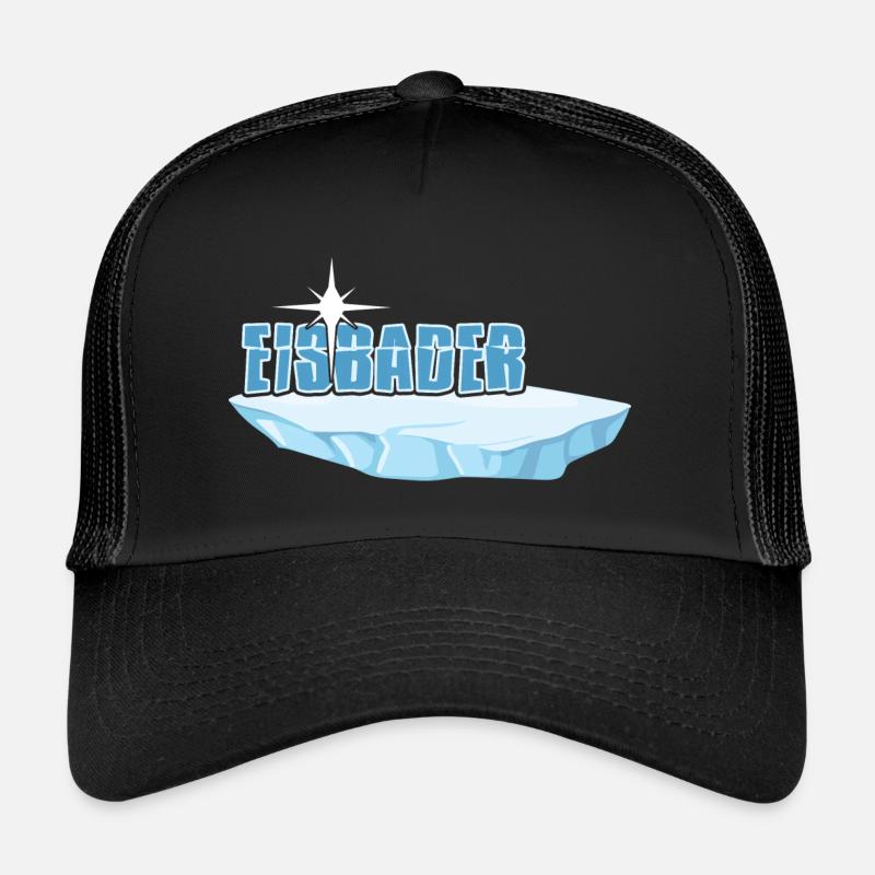 Ice baths, winter bath, hardening, cold therapy, ice bath Trucker Cap
