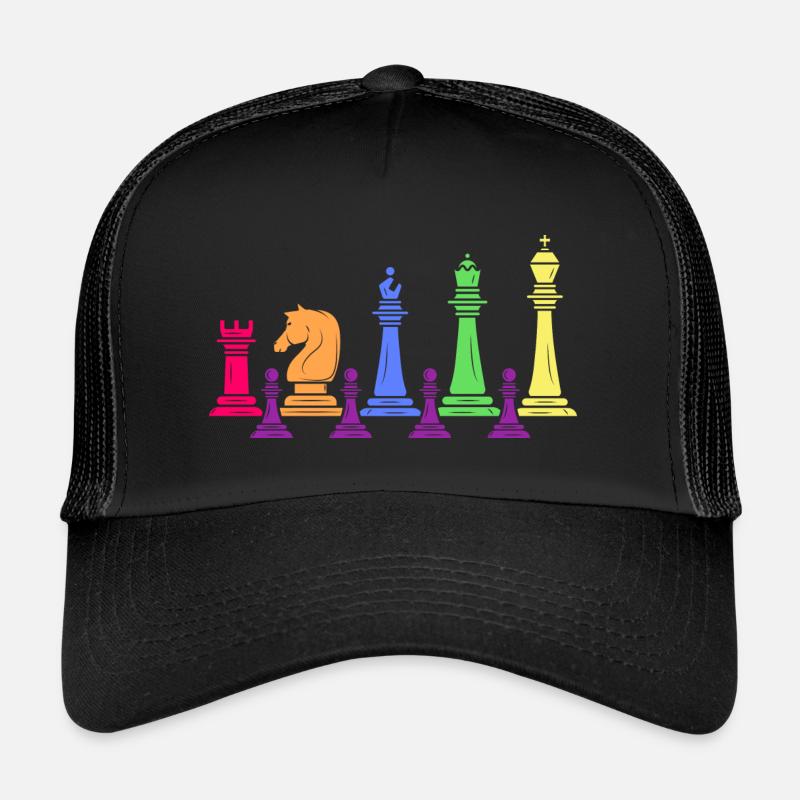 Échecs Échec et mat Joueur d’échecs Famille d’échecs Casquette trucker 
