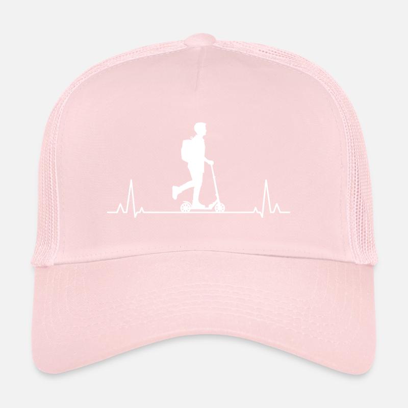 Electric Scooter Driver E-Scooter Heartbeat Pulse Trucker Cap
