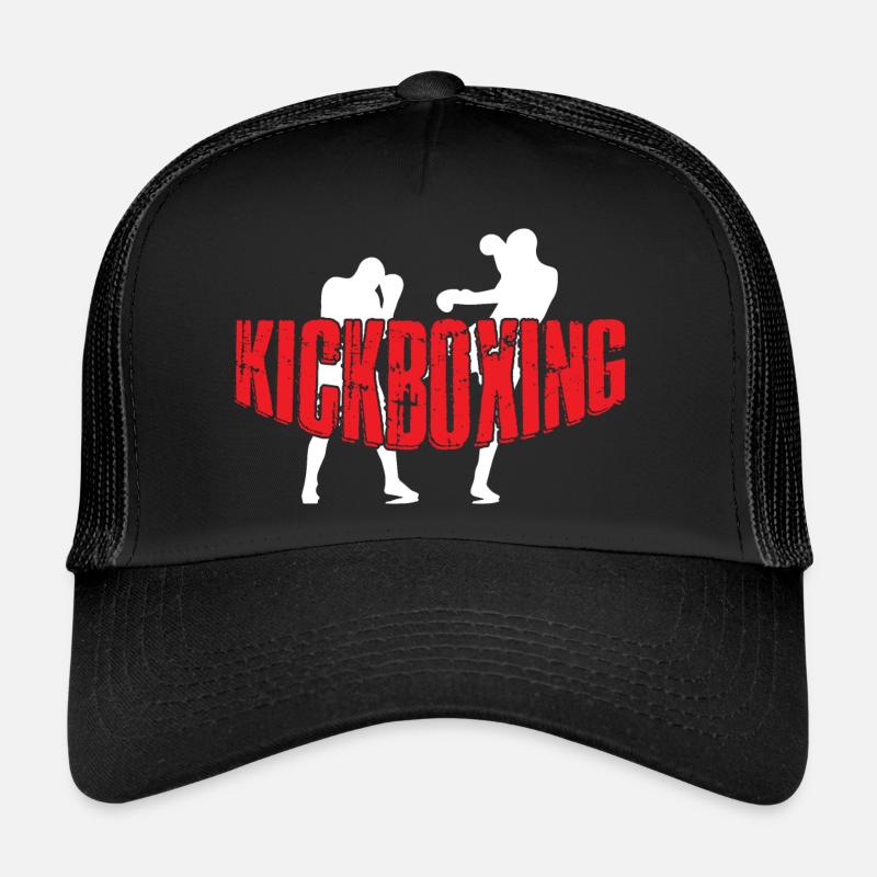 KICKBOXING - Casquette trucker  - noir/noir