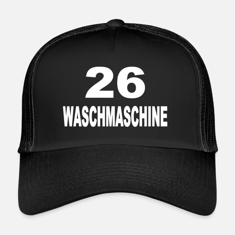 26 Dart Darts Waschmaschine - Trucker Cap - Schwarz/Schwarz