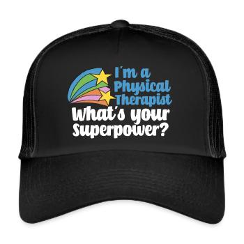 Super Physical Therapist - Trucker Cap - black/black - Front