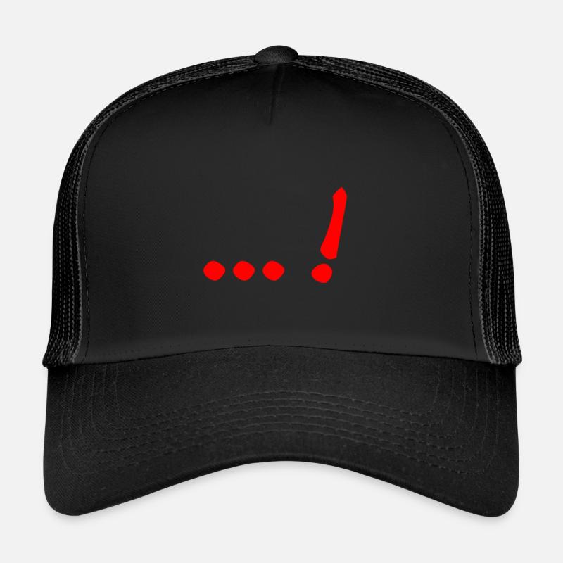 Ausrufezeichen - Trucker Cap - Schwarz/Schwarz