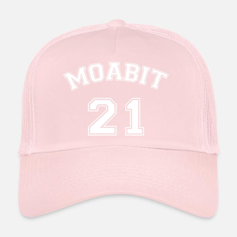 Moabit 21 Berliner Bezirk Nostalgie Design Casquette trucker 