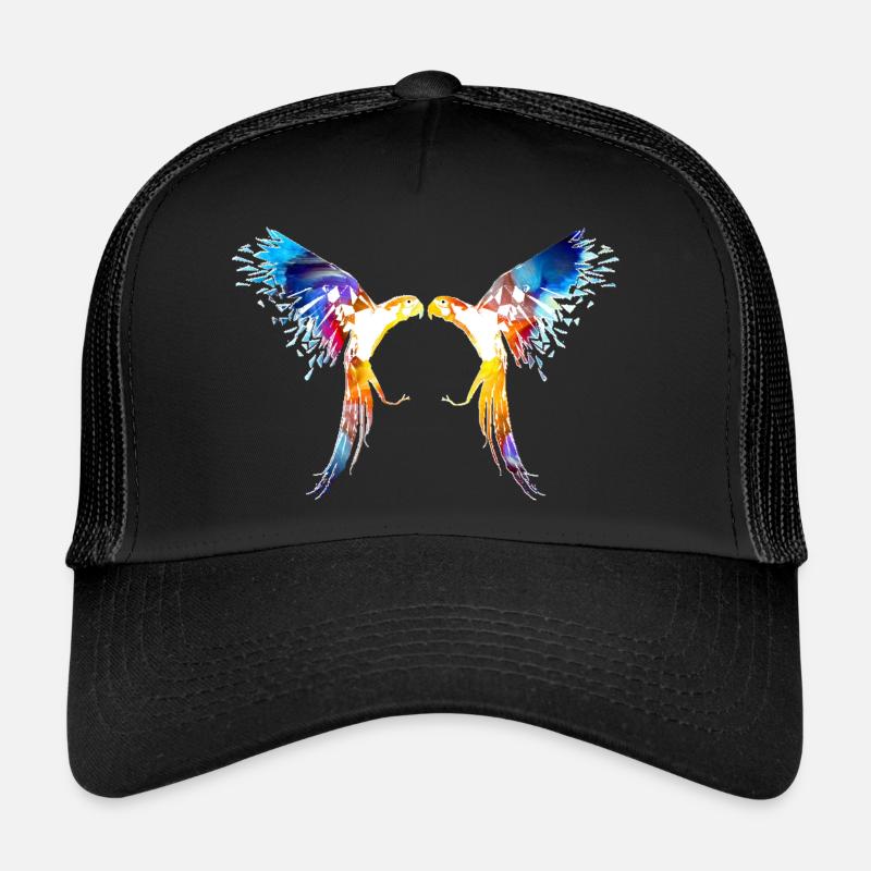 Perroquet - Casquette trucker  - noir/noir