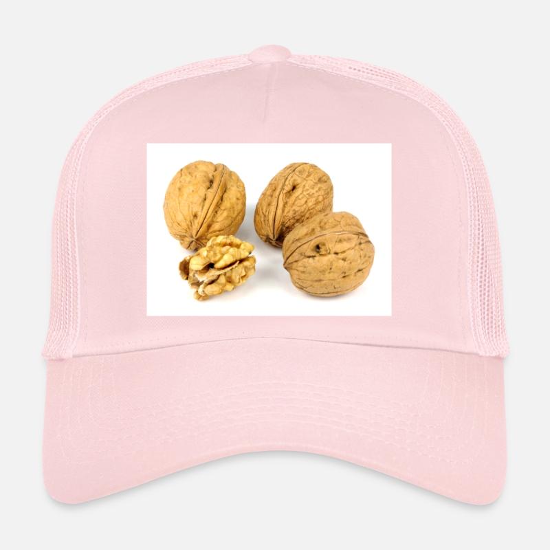 Nuts. walnut and a cracked walnut Trucker Cap