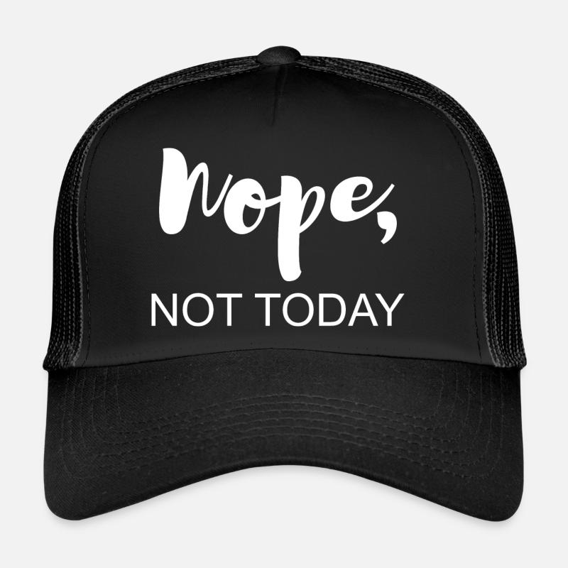 Heute nicht - Trucker Cap - Schwarz/Schwarz