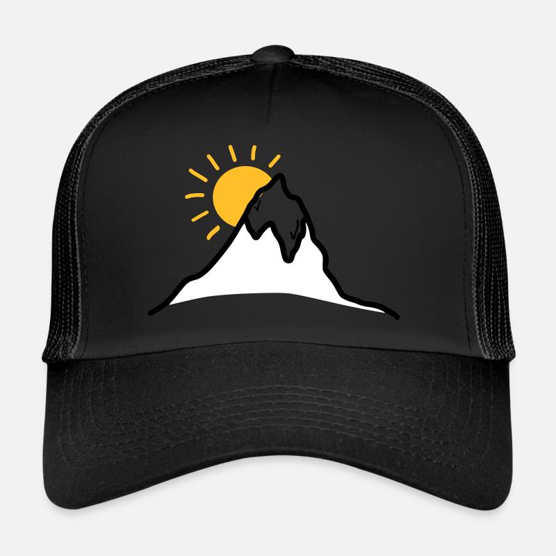 Sunrise - Trucker Cap - Schwarz/Schwarz