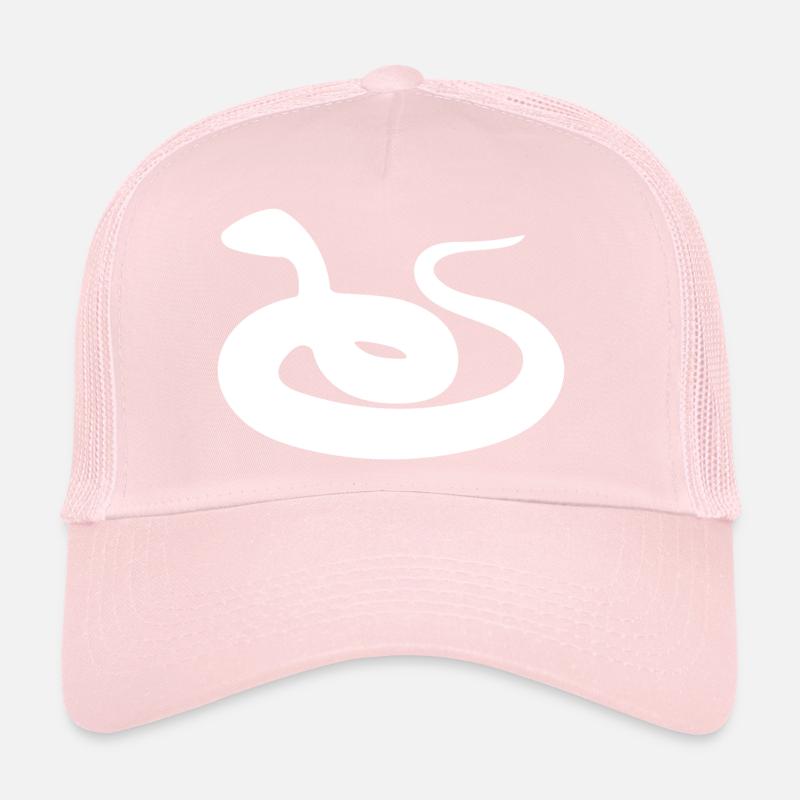 Mamba minimal serpent Reptile Silhouette Casquette trucker 