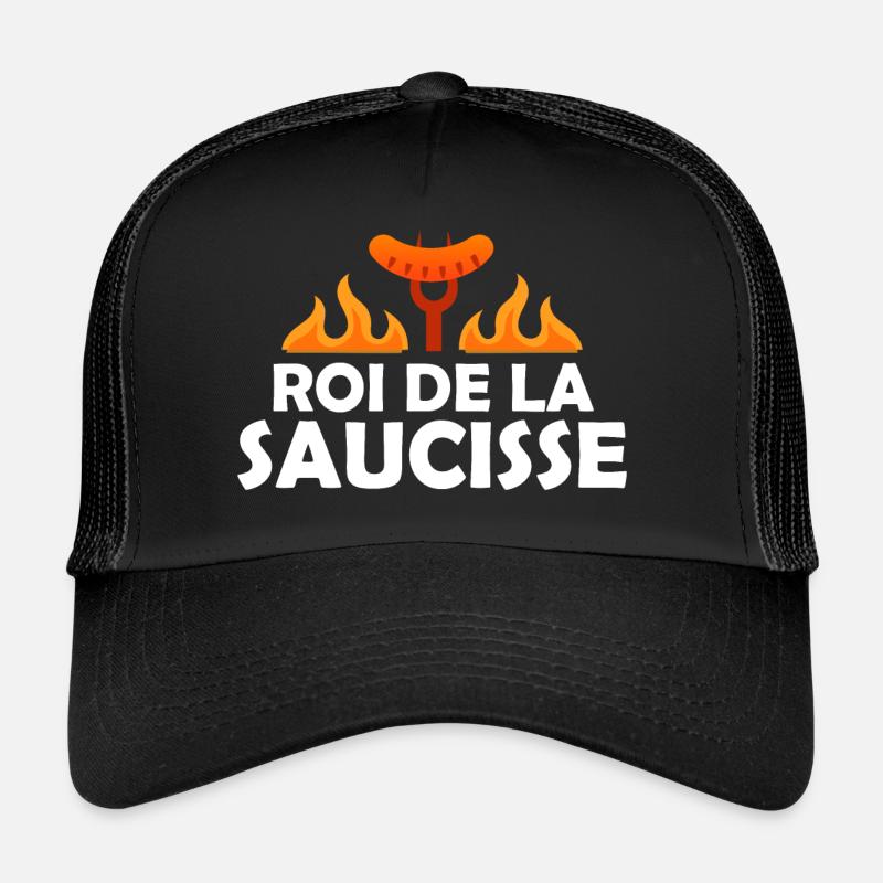 Saucisse - Grillade - Barbecue - Cadeau - Drôle Casquette trucker 