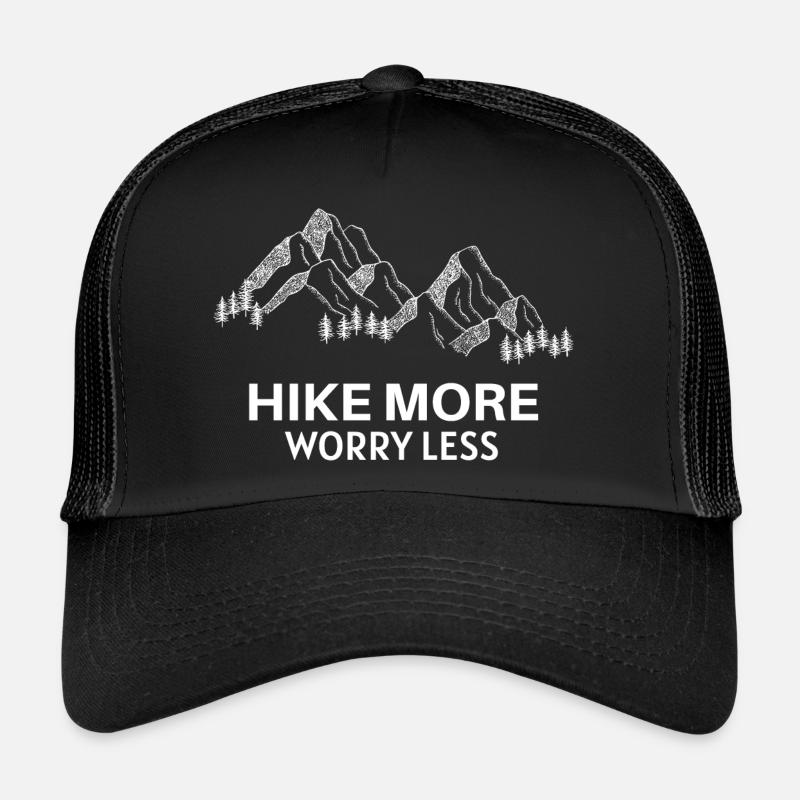 Chemise de randonnée, Randonnée Plus s’inquiéter Moins Tshirt Casquette trucker 
