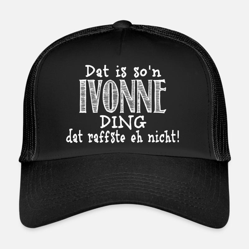 ivonne - Trucker Cap - Schwarz/Schwarz