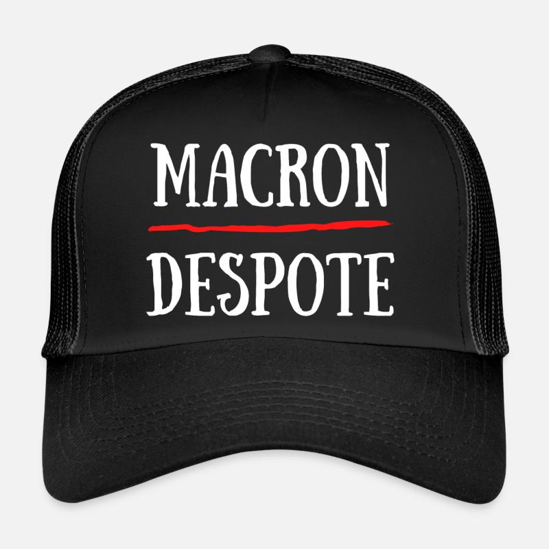 Macron Despote Pass Sanitaire Covid Casquette trucker 