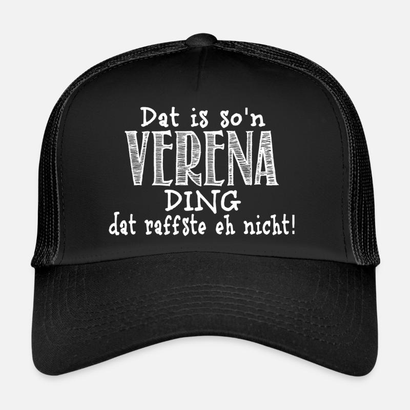 verena - Trucker Cap - Schwarz/Schwarz