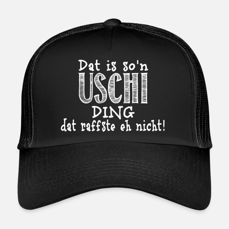 uschi - Trucker Cap - Schwarz/Schwarz
