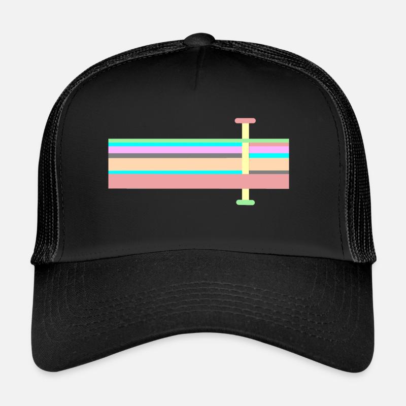 Abstrakte soft ton Landschaft Trucker Cap