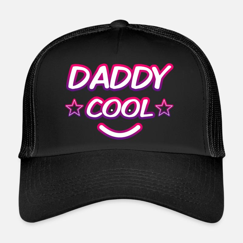 daddy cool, dad's day, father - Casquette trucker  - noir/noir