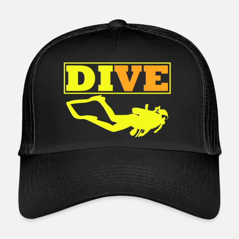 Diving Dive Dive Trucker Cap
