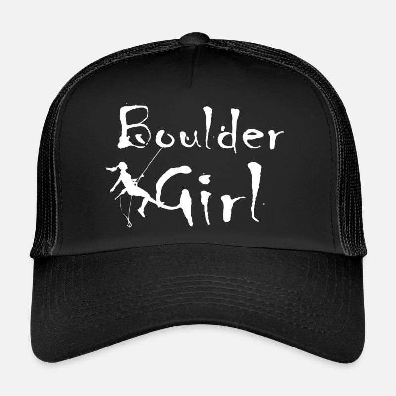 Bouldern Klettern Climbing - Trucker Cap - Schwarz/Schwarz