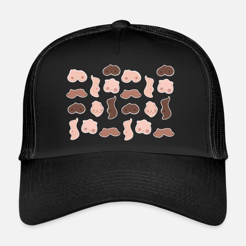 Brüste Nippel Busen Junggesellinnen Geschenk JGA Trucker Cap
