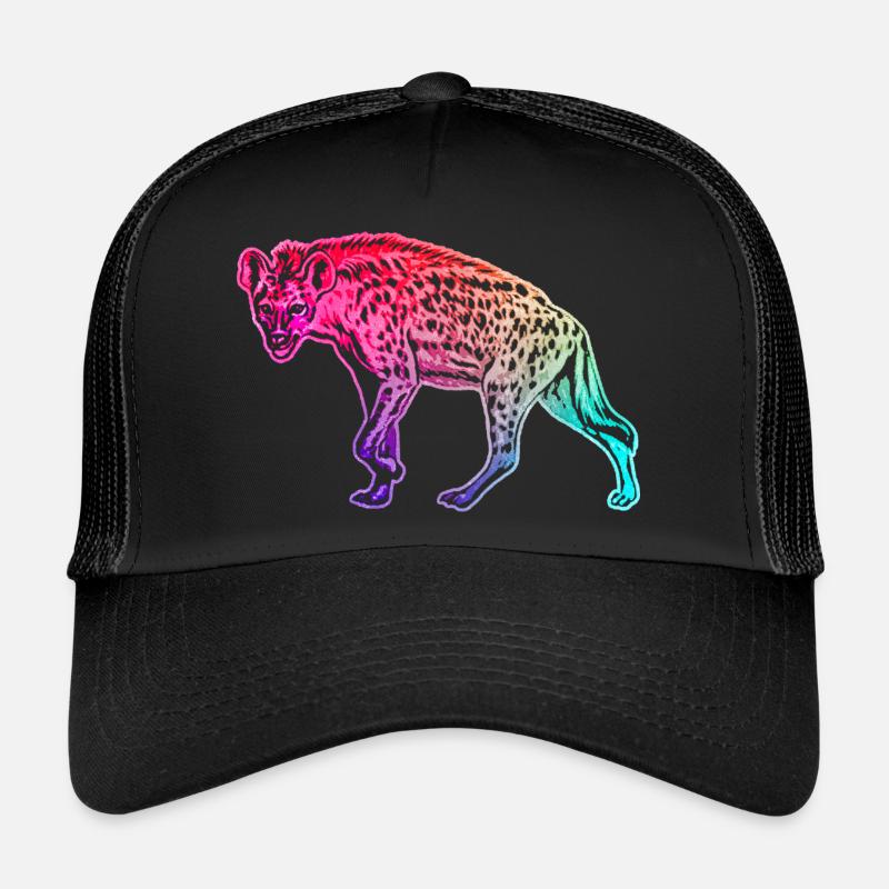 Hyäne - Trucker Cap - Schwarz/Schwarz