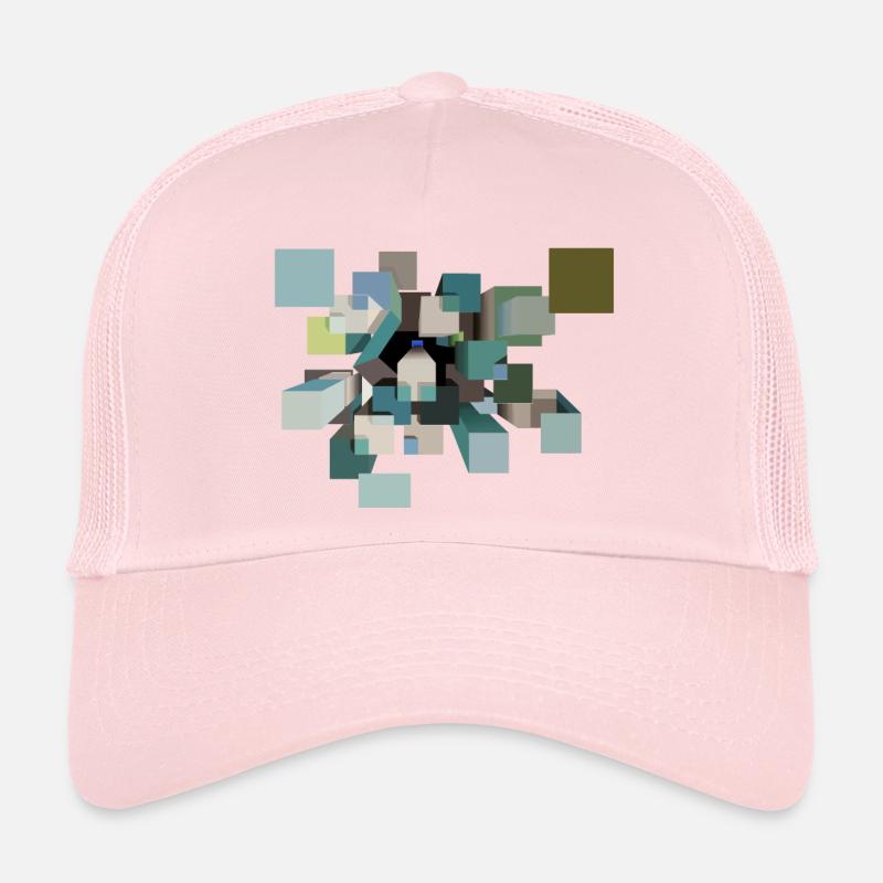 Cubes psychédéliques Casquette trucker 