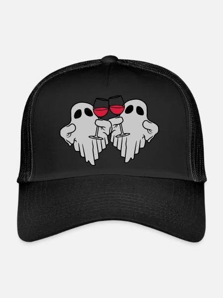 2 wine-drinking spirits - Trucker Cap - black/black - Front